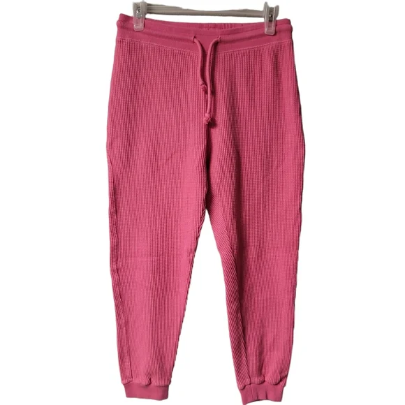 NWOT ZARA Hot Pink Textured Drawstring Jogger Pants SZ M - Picture 2 of 9
